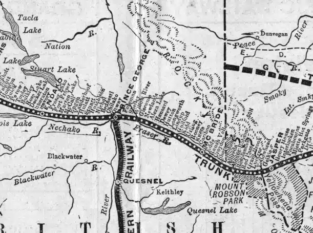 Grand Trunk Pacific Railway Map