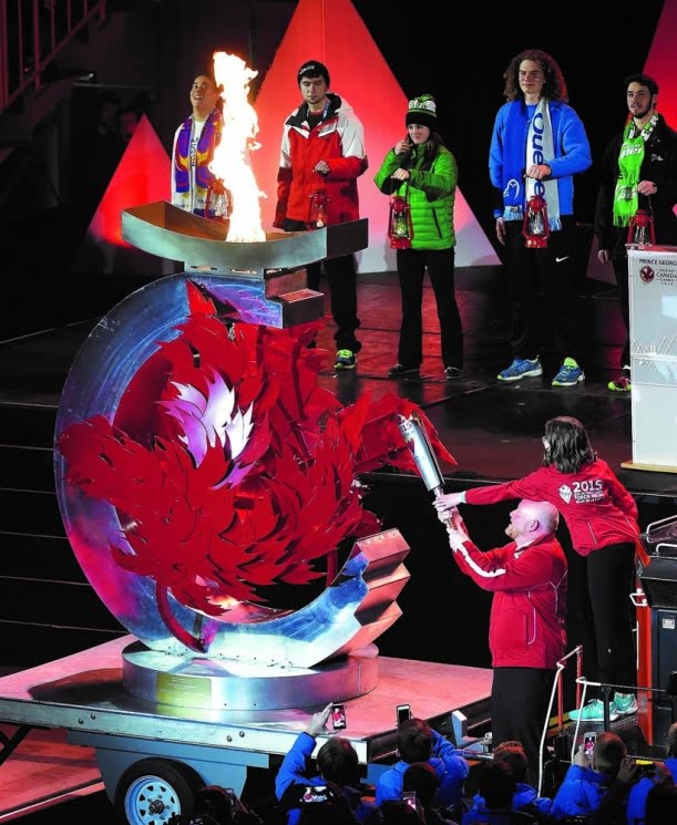 Canada Games Torch Lighting