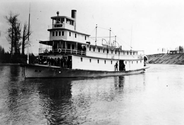 BX Stern Wheeler on the Nechako River ca 1910