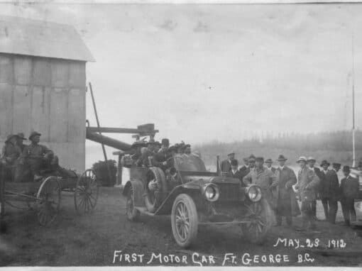 First motor car in Fort George