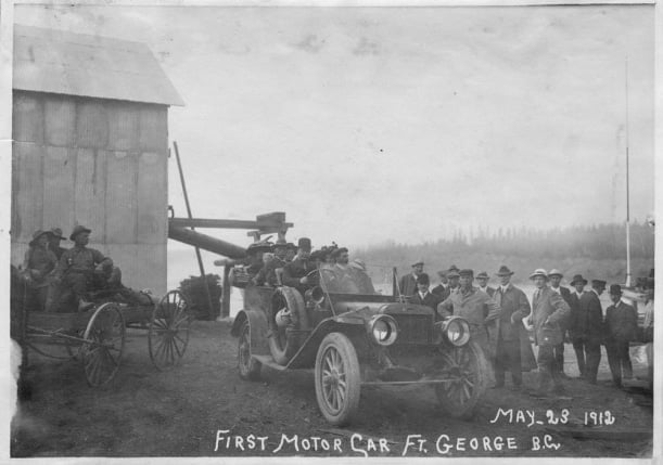 First motor car in Fort George