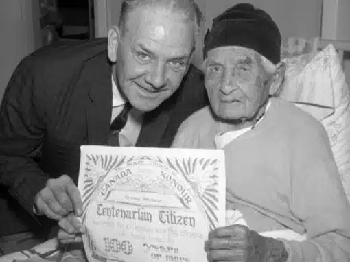 Granny Seymour with Mayor Dezell