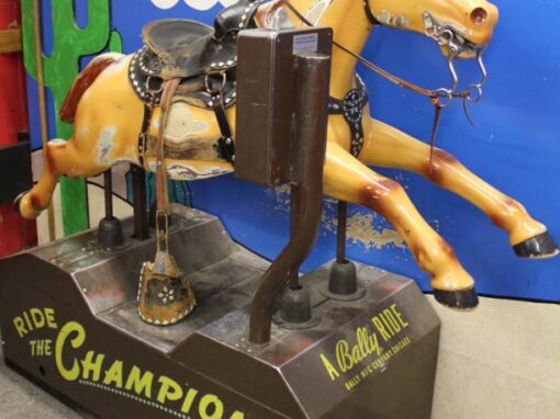 ‘Champion’ the horse at Northern Hardware